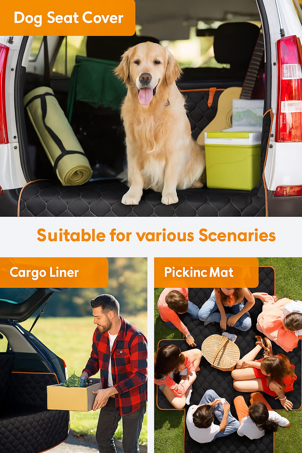 Safepetride- Car Trunk Pet Mat